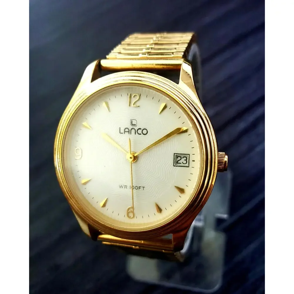Very Rare Vintage Lanco‎ Pacific Taiwan Watch New Condition